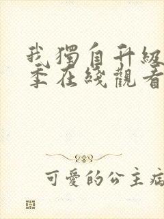 我独自升级第3季在线观看免费版