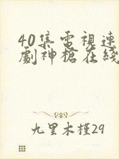 40集电视连续剧神枪在线观看