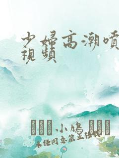 少妇高潮喷水的视频