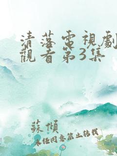 清落电视剧免费观看第3集