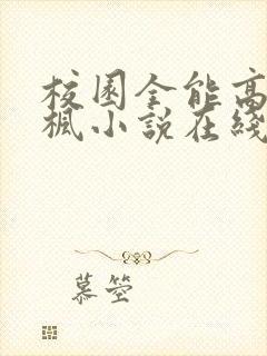 校园全能高手季枫小说在线听
