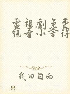 电视剧免费全集观看小舍得