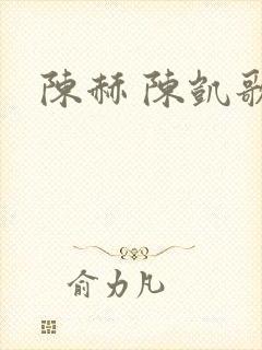陈赫 陈凯歌