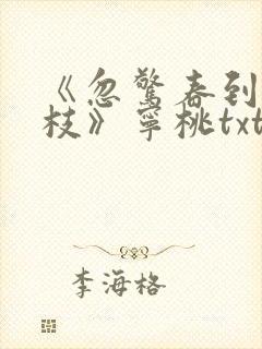 《忽惊春到小桃枝》宁桃txt