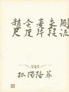 赵今麦未删减大尺度片段流出