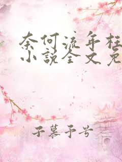 奈何流年枉情深小说全文免费阅读