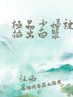 极品少妇被黑人插出白浆
