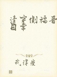 清穿侧福晋甜宠日常