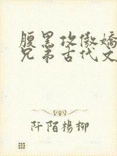 腹黑攻傲娇受师兄弟古代文
