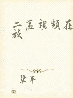 二区视频在线播放