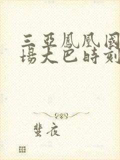 三亚凤凰国际机场大巴时刻表