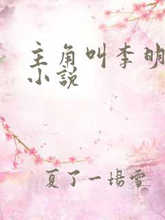 主角叫李明辉的小说