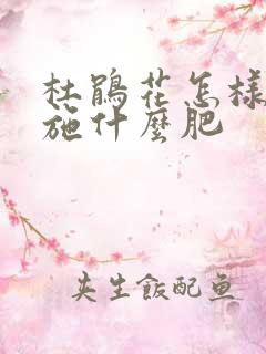 杜鹃花怎样施肥施什么肥