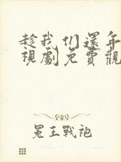 趁我们还年轻电视剧免费观看