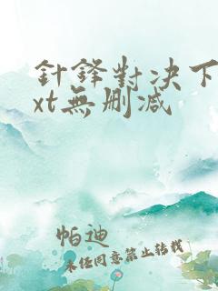 针锋对决下载txt无删减