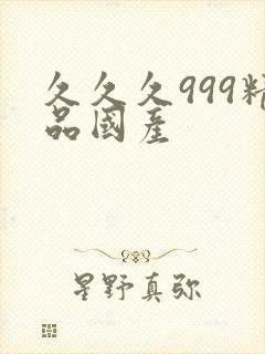 久久久999精品国产