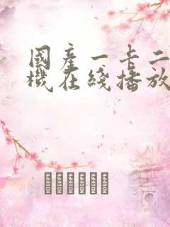 国产一卡二卡手机在线播放