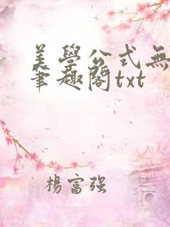 美学公式无删减笔趣阁txt