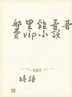 哪里能看晋江免费vip小说