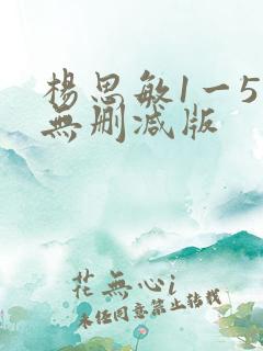 杨思敏1一5集无删减版