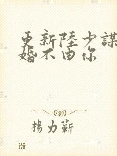 更新陆少谋妻之婚不由你