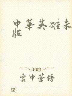 中华英雄未删减版