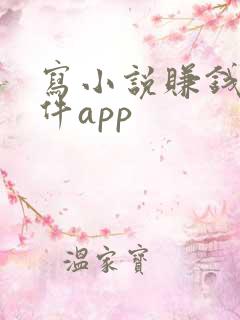 写小说赚钱的软件app
