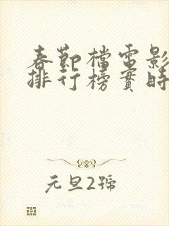 春节档电影票房排行榜实时