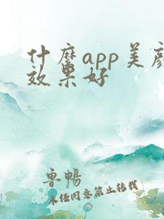 什么app美颜效果好