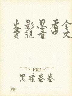 火影忍者全集免费观看中文版高清