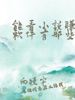 能看小说赚钱的软件有哪些