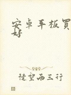 安卓平板买哪个好