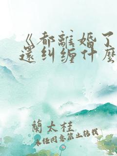 《都离婚了,你还纠缠什么》