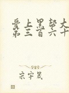 爱上黑帮大佬的第三百六十五天第三季