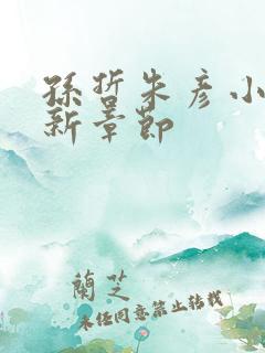 孙哲朱彦小说最新章节