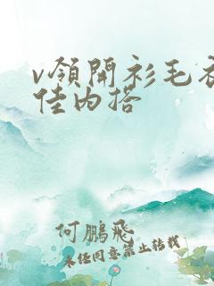 v领开衫毛衣最佳内搭