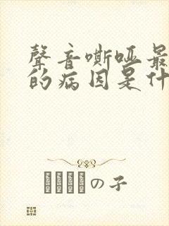 声音嘶哑最常见的病因是什么?