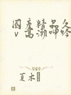 国产精品久久aⅴ高潮呻吟