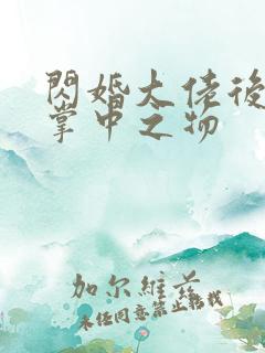 闪婚大佬后成了掌中之物