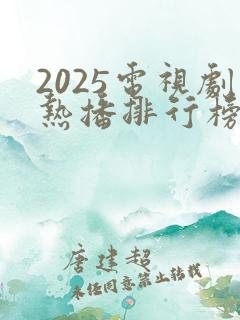 2025电视剧热播排行榜前十名