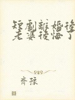 短剧离婚后总裁老婆后悔了