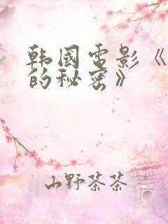 韩国电影《妻子的秘密》