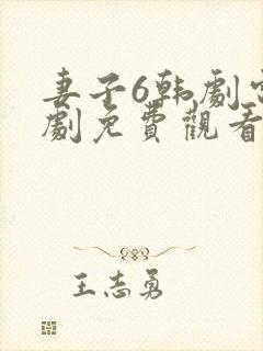 妻子6韩剧电视剧免费观看全集