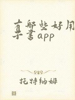 有哪些好用的电子书app