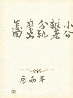 怎么分离小三挽回出轨老公