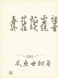 春花焰电视剧全集在线观看免费观看