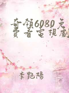 奇领6080免费看电视剧