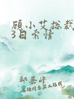 顾小艾总裁的33日索情