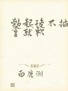 勃起后不插入一会就软