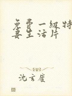 免费一级特黄夫妻生活片